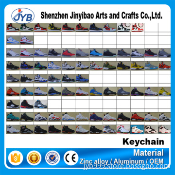 many different pvc mini shoes keyrings with catalogue